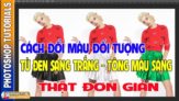 Cách đổi màu đối tượng từ đen sang trắng-tông màu sáng
